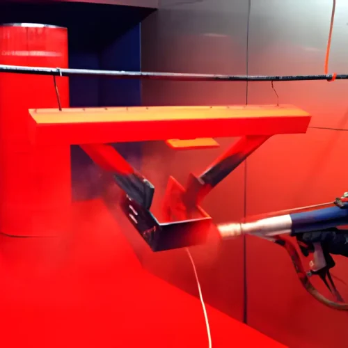 Servicio de pintura electrostática para acabados metálicos resistentes